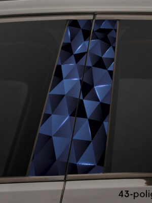 Полігон сині трикутники 43