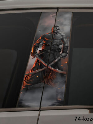 Козак на фоні диму 74