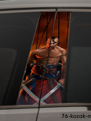 Козак на помаранчевому фоні 76